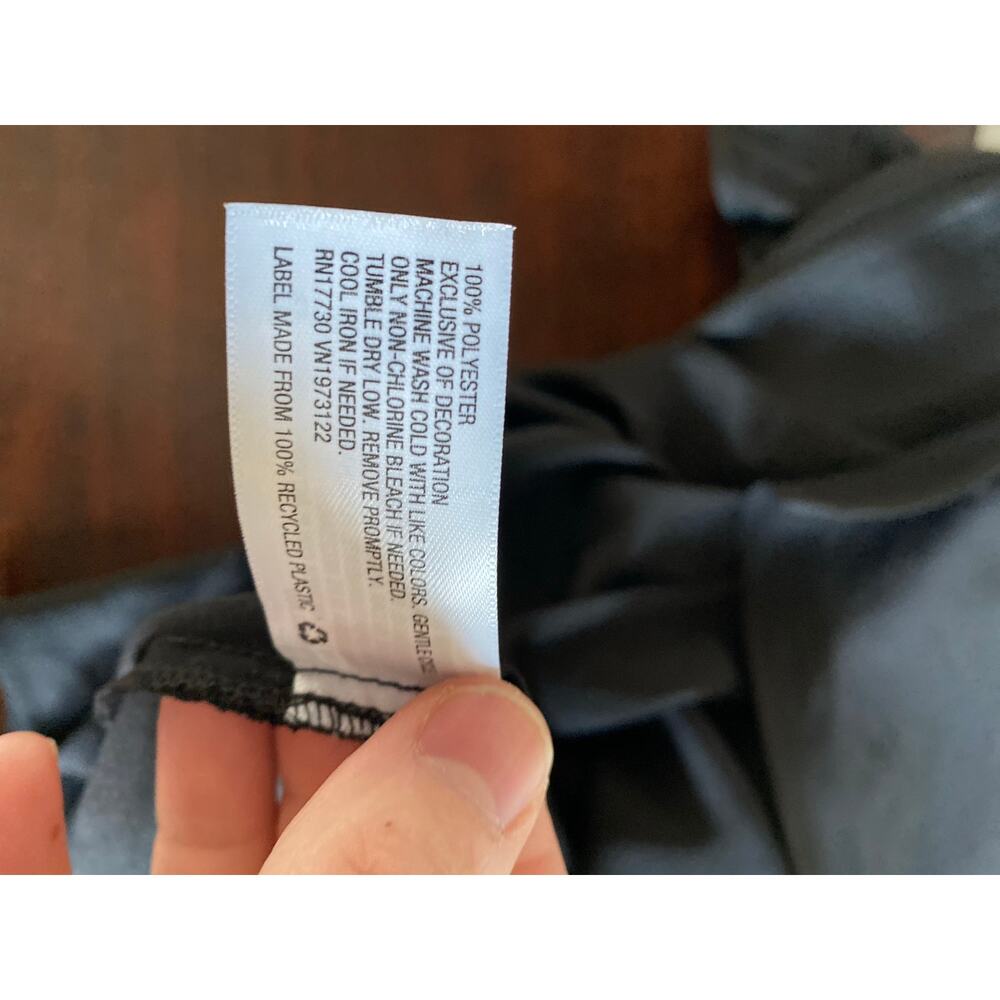 A New Day Black V-Neck Slip Dress Lace Trim Large Feminine Whimsygoth Whitchy - Picture 7 of 7